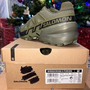 Salomon Speedcross 6 Forces Men's Shoes - Olive Green